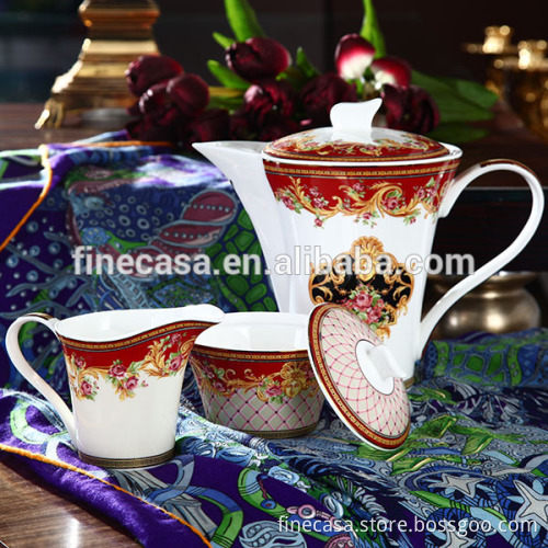 Luxury Fine Bone China Tea Sugar & Creamer Pot of Dream Wedding